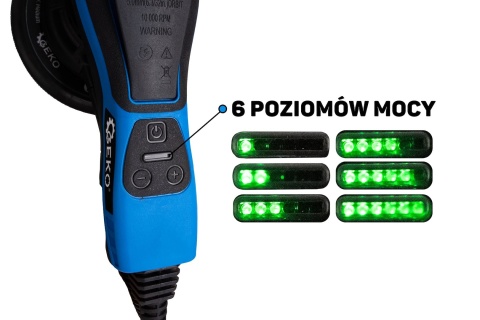 Szlifierka mimośrodowa bezszczotkowa 150mm 350W z regulacją prędkości (6)
