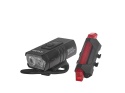 Wodoodporna lampka rowerowa USB IPX4 - zestaw przód (800lm/900mAh) + tył (120lm/120mAh) (120)