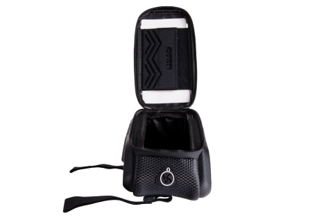 Wodoodporna torba - sakwa rowerowa na rzep z uchwytem na telefon (40)