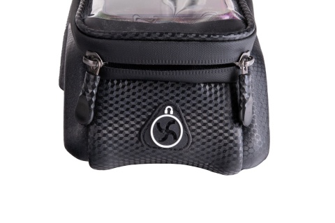 Wodoodporna torba - sakwa rowerowa na rzep z uchwytem na telefon (40)