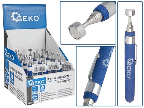 Chwytak magnetyczny teleskopowy 2,25kg/62cm - kartonik wystawowy (12/48)