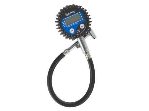 Ciśnieniomierz cyfrowy - elektroniczny do kół z wężykiem (60)