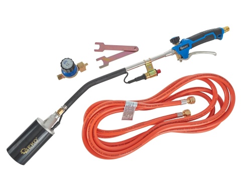 Dekarski palnik gazowy 60mm PROFI (70cm + wąż 5m + reduktor) (5)