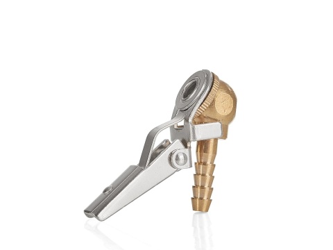 Końcówka do pompowania kół - mosiężna na zatrzask 8mm (25/250)