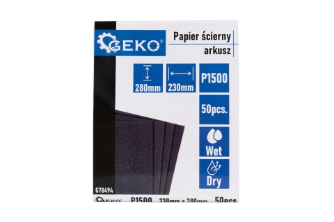 Papier ścierny wodny - arkusz 230x280mm P1500 (50/1000)