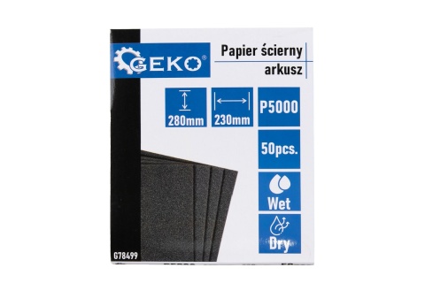 Papier ścierny wodny - arkusz 230x280mm P5000 (50/1000)