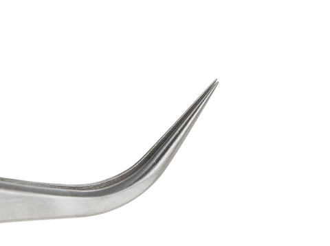 Pęseta precyzyjna odgięta 120mm (1000)