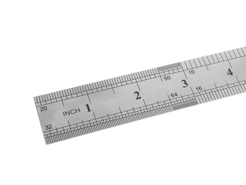 Przymiar liniowy - linijka ze stali nierdzewnej 300mm (20/600)