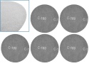 Siatka ścierna na rzep 225mm P180 (5/250)