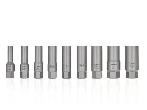 Zestaw długich nasadek do urwanych śrub 11 el. 6-19mm CR-MO (10)