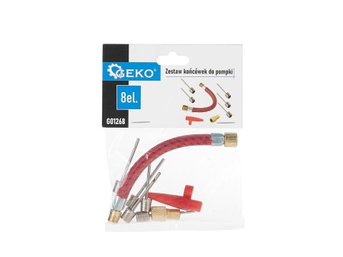 Zestaw końcówek do pompki - igła, wężyk, adapter 8el. (40/500)