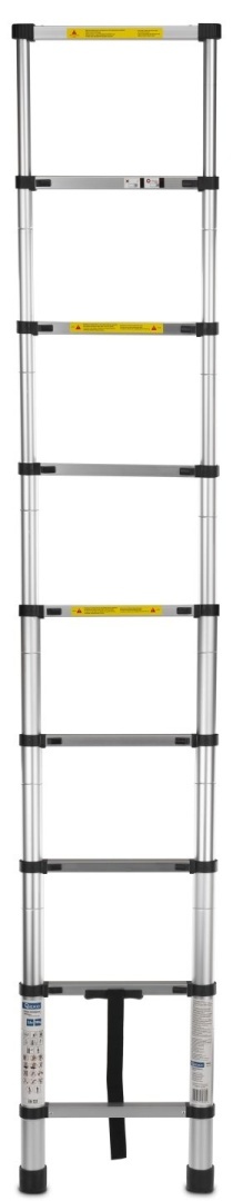 Drabina teleskopowa aluminiowa 2,6m 150kg (1)