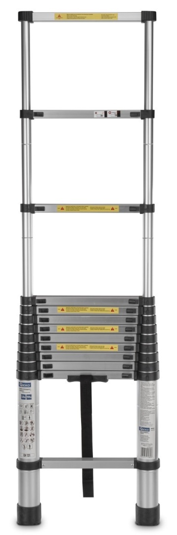Drabina teleskopowa aluminiowa 3,8m 150kg (1)