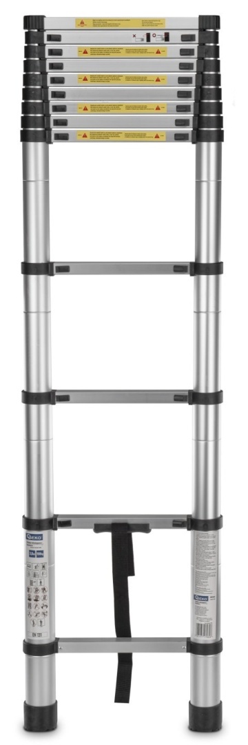 Drabina teleskopowa aluminiowa 3,8m 150kg (1)