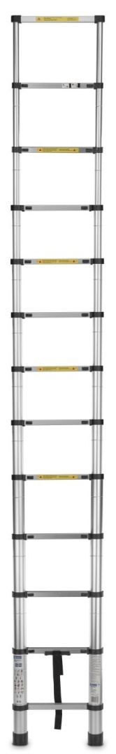 Drabina teleskopowa aluminiowa 3,8m 150kg (1)