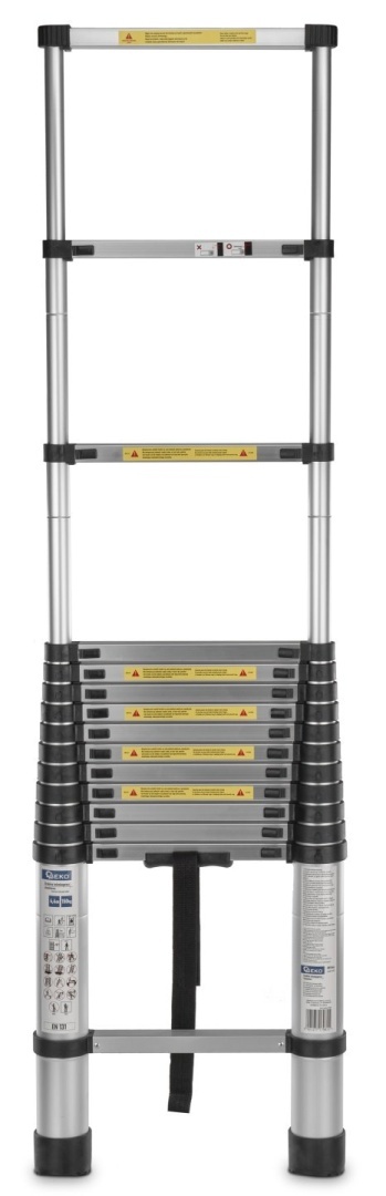Drabina teleskopowa aluminiowa 4,4m 150kg (1)