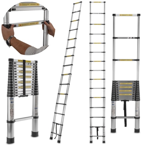Drabina teleskopowa aluminiowa 5m 150kg (1)