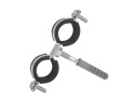 Obejma metalowa z gumą do rur podwójna 1" 32-36mm (200)