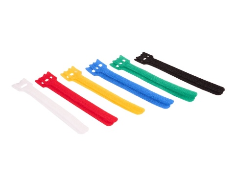 Opaska rzep - organizer do kabli 150mm x 12mm - zestaw 12szt (1000)
