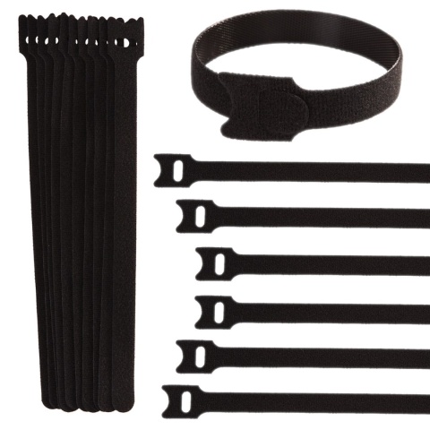 Opaska rzep - organizer do kabli 210mm x 12mm - zestaw 10szt (1000)