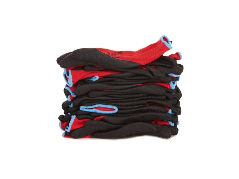 Rękawice ochronne GEKO r.11/latex czerwone/ (12/240)