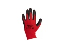 Rękawice ochronne GEKO r.7/latex czerwone/ (12/240)