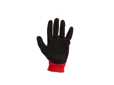 Rękawice ochronne GEKO r.7/latex czerwone/ (12/240)