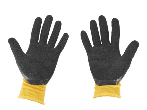 Rękawice ochronne powlekane r. 8 - żółte (12/240)