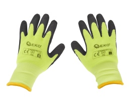 Rękawice robocze ocieplane zimowe fluorescencyjne r. 9 (12/120)