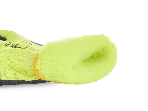 Rękawice robocze ocieplane zimowe fluorescencyjne r. 9 (12/120)