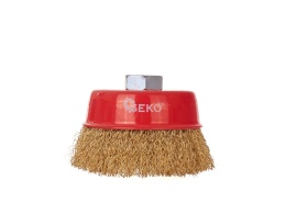 Szczotka druciana czołowa mosiężna 100mm/4