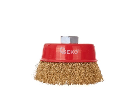 Szczotka druciana czołowa mosiężna 100mm/4" M14 (50)