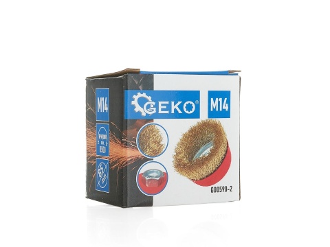 Szczotka druciana czołowa mosiężna 85mm M14 (100)