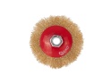 Szczotka druciana obrot.boczna 100mm mosiądz M14 (100)