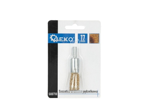 Szczotka druciana pędzelkowa mosiężna, drut fal 17mm (200)