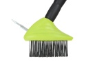 Szczotka druciana ze skrobakiem do kostki brukowej,plast. trzonek (10)