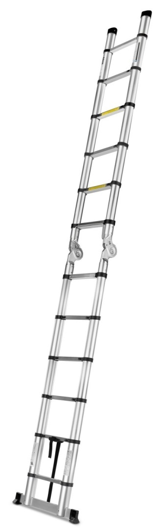 Drabina teleskopowa aluminiowa przegubowa 3,8m 150kg (1)