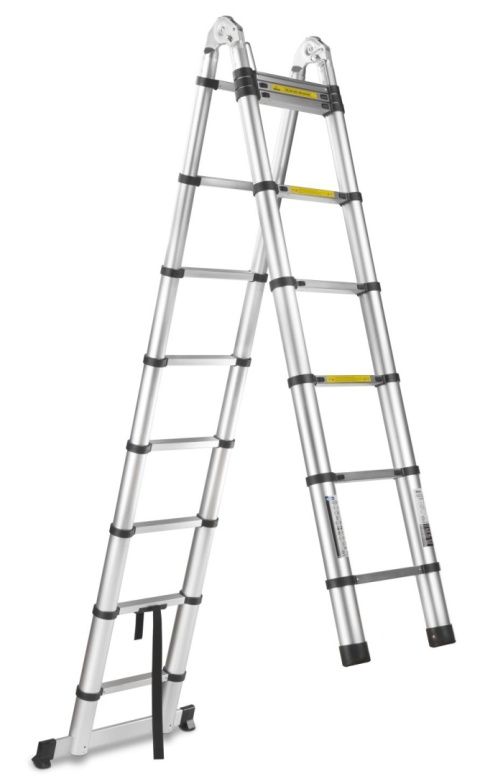 Drabina teleskopowa aluminiowa przegubowa 5m 150kg (1)