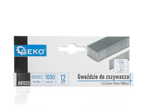 Gwoździe do zszywacza 1.2x2.0mm 12mm 1000szt. (200)
