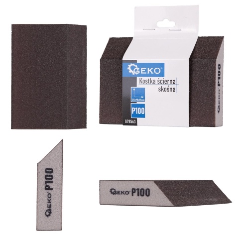Kostka ścierna skośna 125x90x25mm P100 (250)