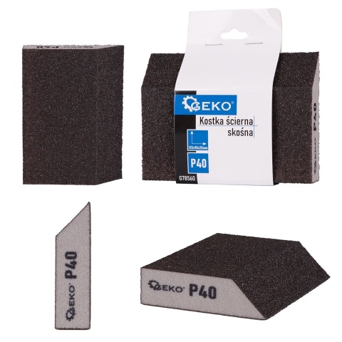 Kostka ścierna skośna 125x90x25mm P40 (250)