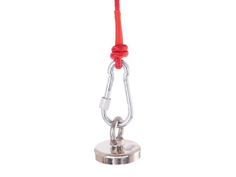 Magnes neodymowy 170kg - zestaw z liną 20m i rękawicami (12)