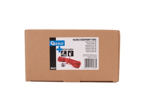 Magnes neodymowy 170kg - zestaw z liną 20m i rękawicami (12)