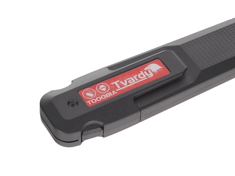 Nożyk do tapet 100x18x0.5mm SK2H TVARDY - kartonik wystawowy (24/144)