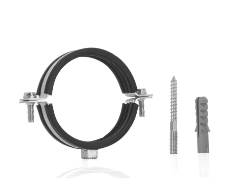 Obejma metalowa z gumą do rur 2 1/2" 75-80mm (100)