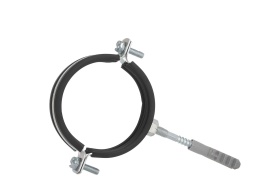 Obejma metalowa z gumą do rur 2