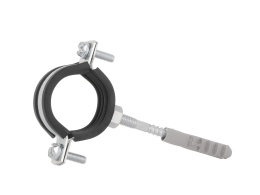 Obejma metalowa z gumą do rur 5/4