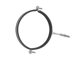 Obejma metalowa z gumą do rur 8