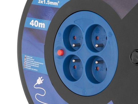 Przedłużacz elektryczny bębnowy 3x1.5mm2 40m (1)
