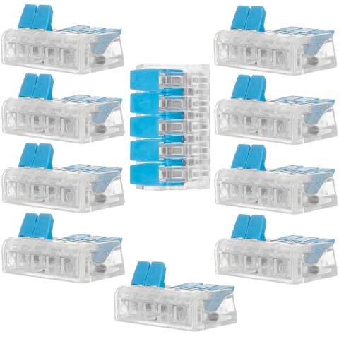 Szybkozłączka elektryczna 5x0,2-4mm2 (10/2500)